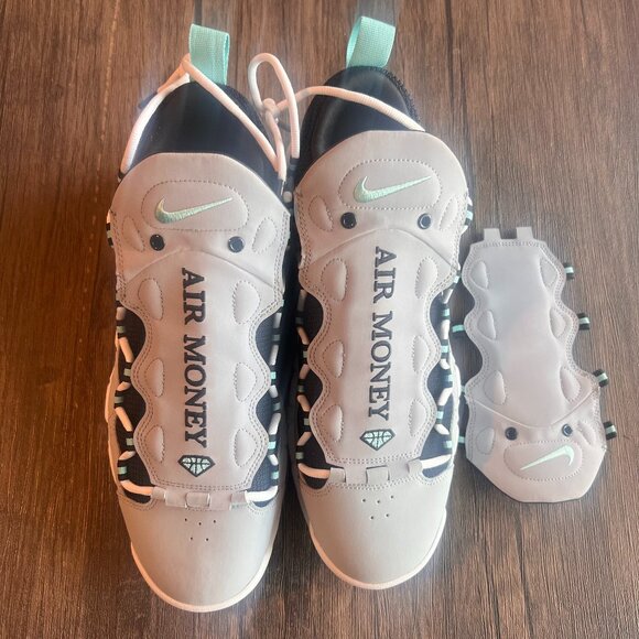 Nike Air Money Shoes Size 13 Wolf Grey/Island Green Deadstock